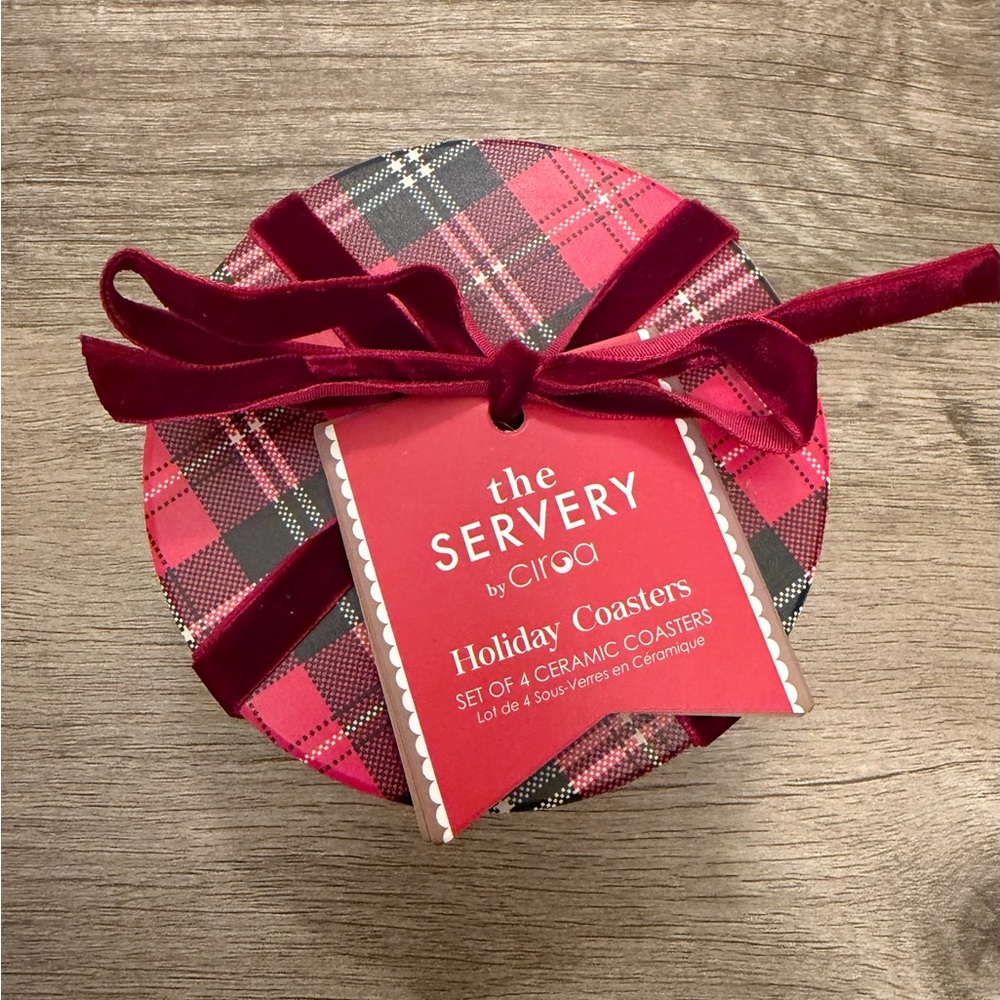 The Servery by Ciroa Holiday Coasters Set